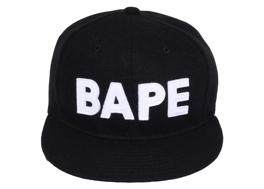 Pre-owned Bape Patch Snapback Cap Black
