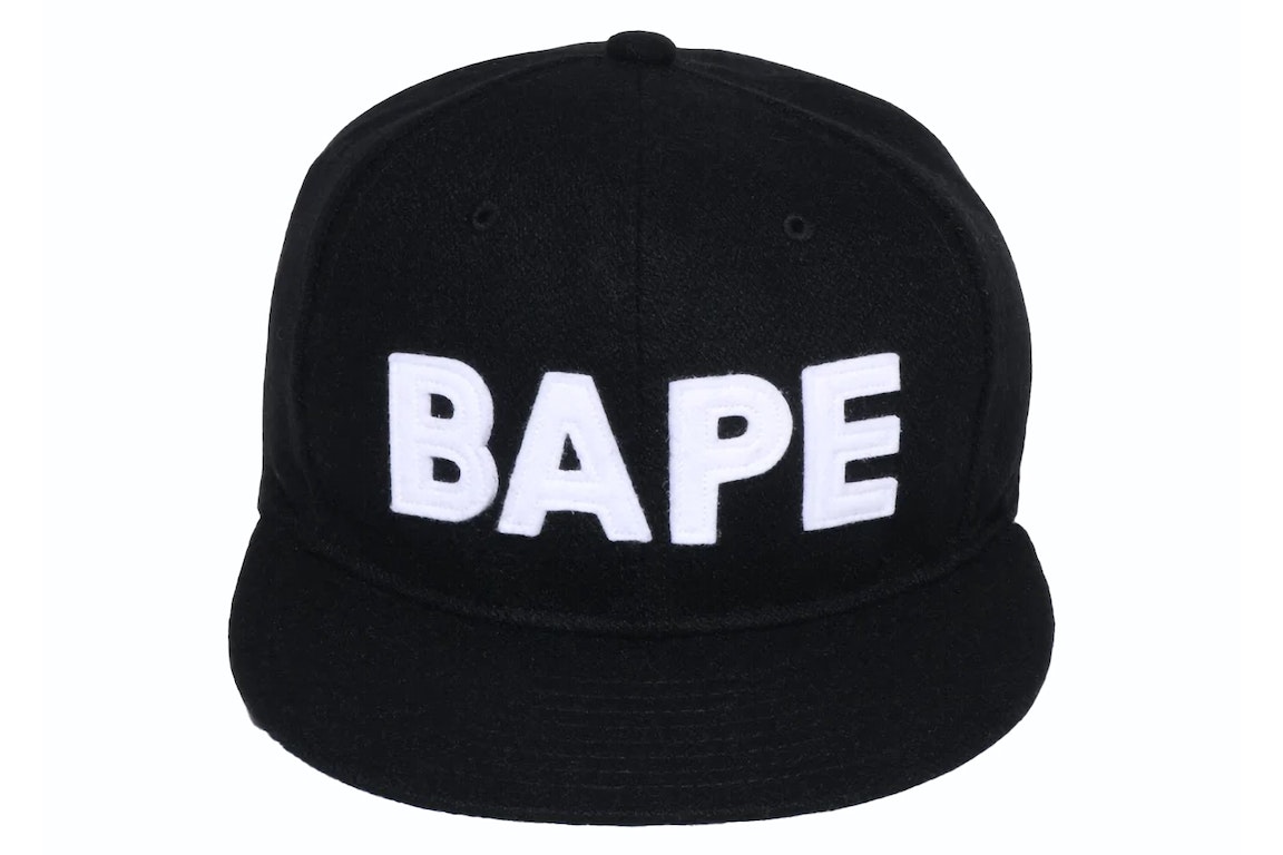Pre-owned Bape Patch Snapback Cap Black