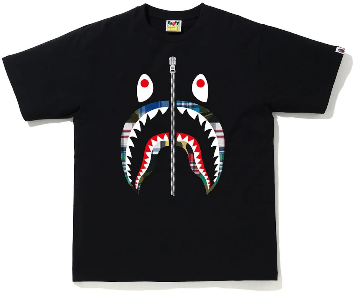 BAPE Patchwork Shark T-Shirt Black Men's - SS20 - US