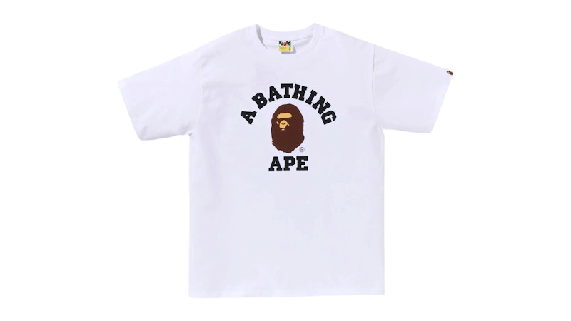 BAPE Pigment College T-Shirt in White