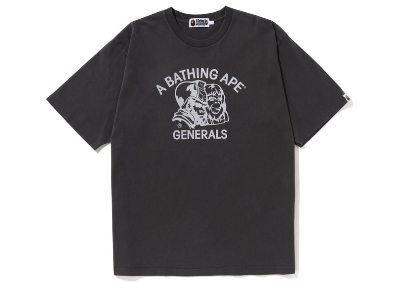 BAPE Pigment Dyed General Bape Relaxed Fit Tee Black Men's - SS23 - GB