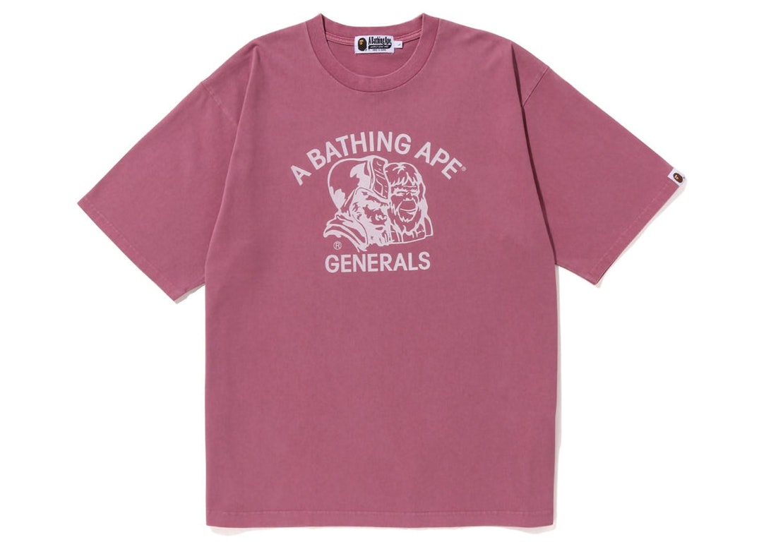 Pre-owned Bape Pigment Dyed General  Relaxed Fit Tee Purple