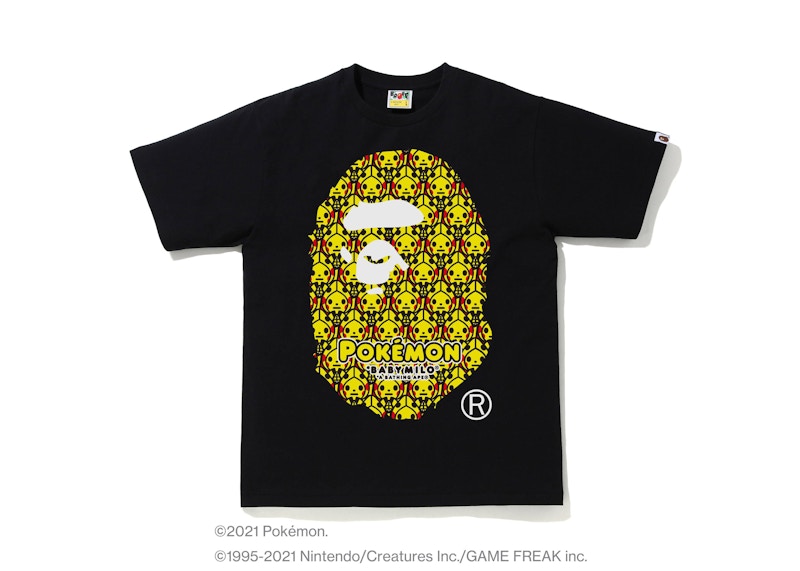 BAPE Pokémon Baby Milo Ape Head #1 Tee Black 男士- SS21 - TW