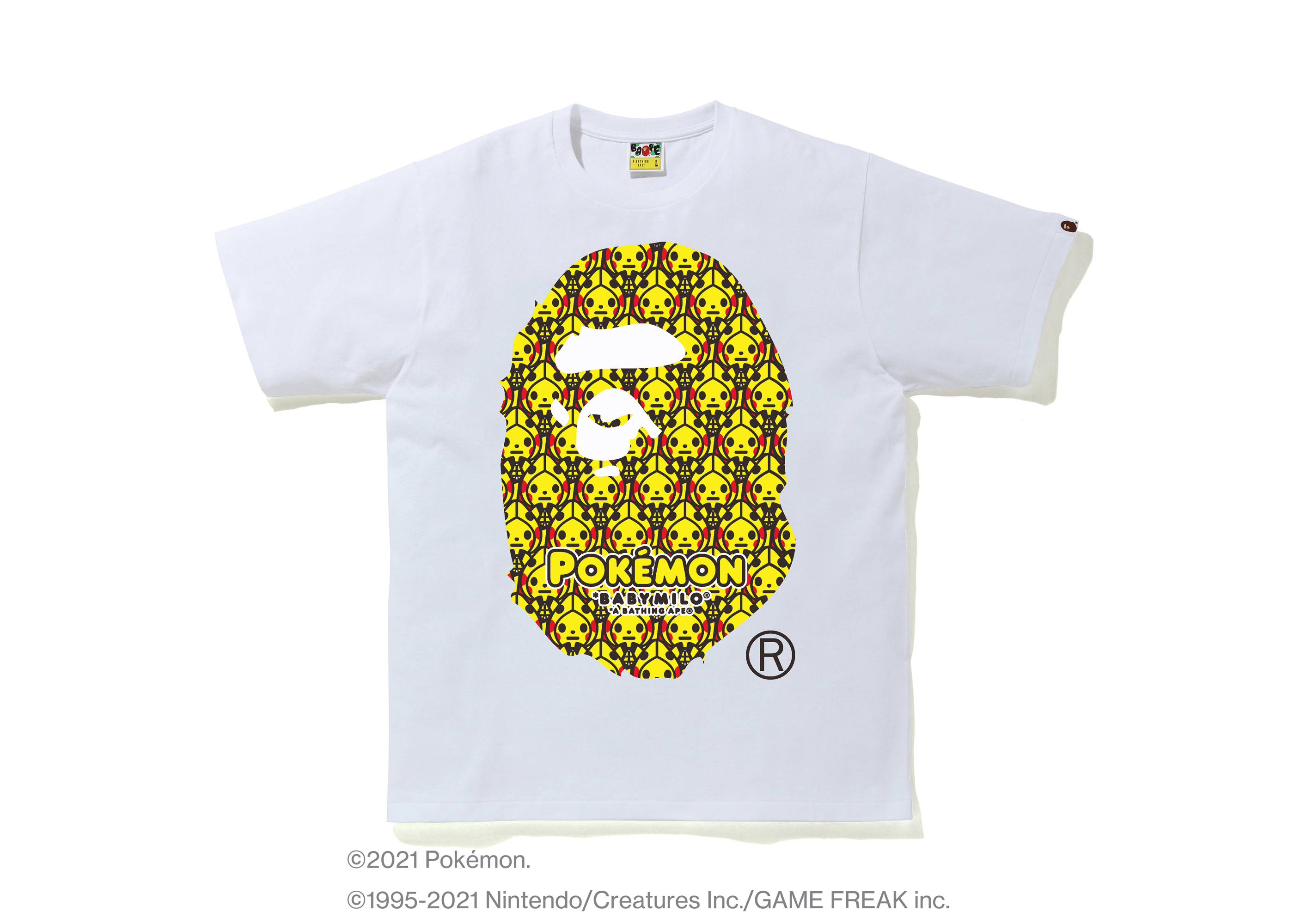 BAPE Pokémon Baby Milo Ape Head #1 Tee White