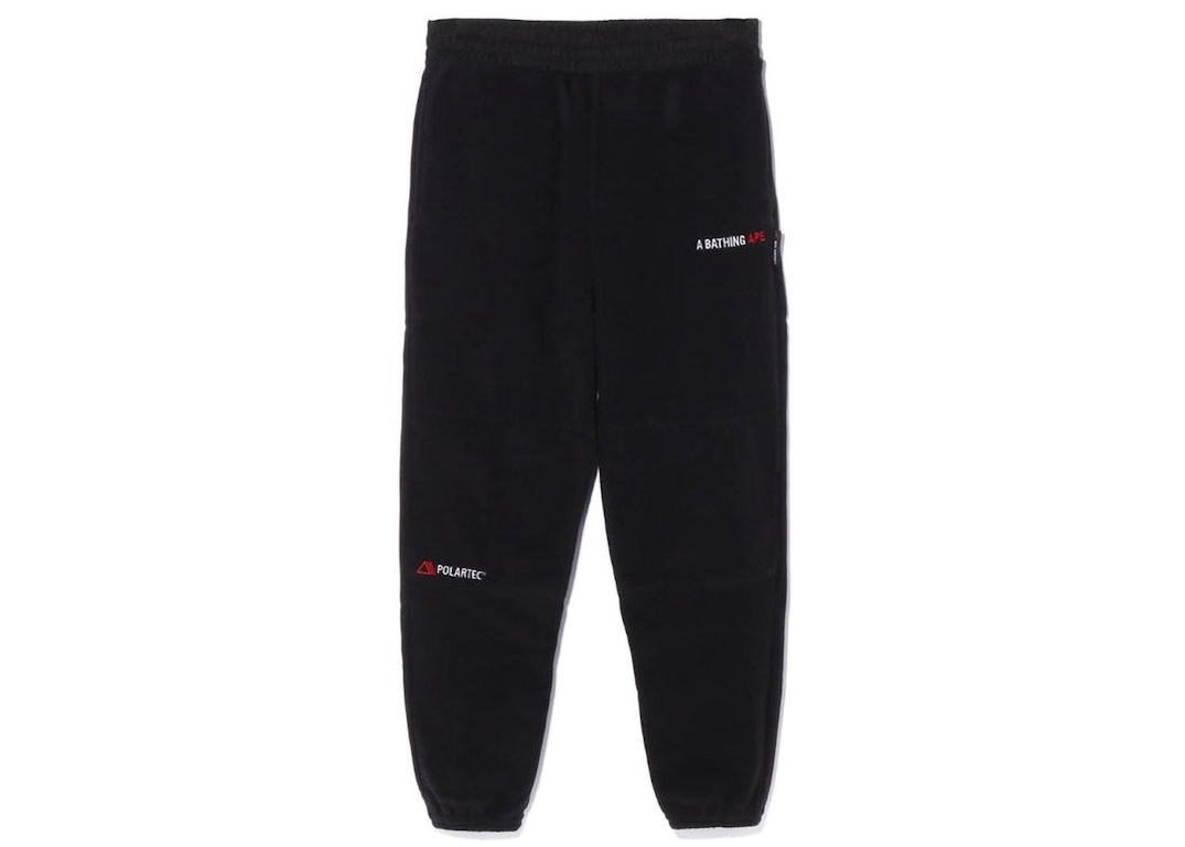 Pre-owned Bape Polartech Fleece Pants Black
