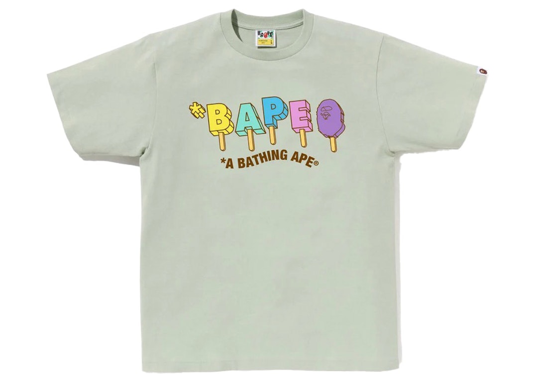 Pre-owned Bape Popsicle Tee Green