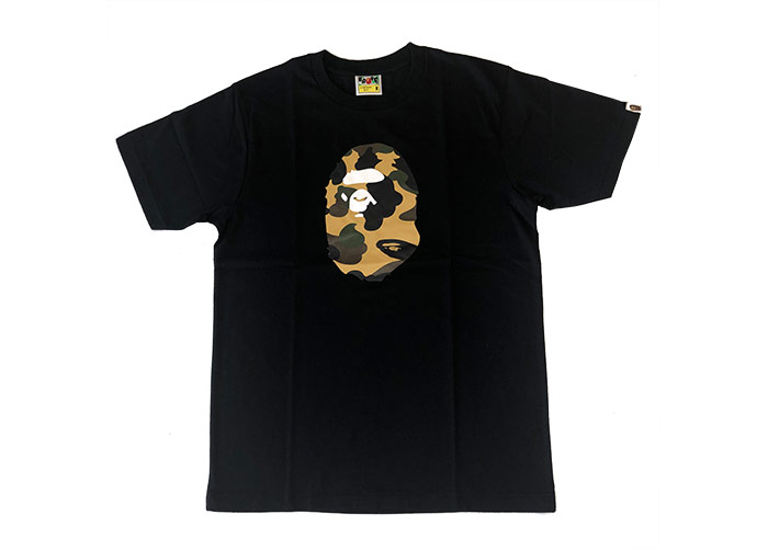 BAPE Premium Happy New Year 1st Camo Ape Head Tee (SS20) Black/Yellow Men's  - SS20 - US