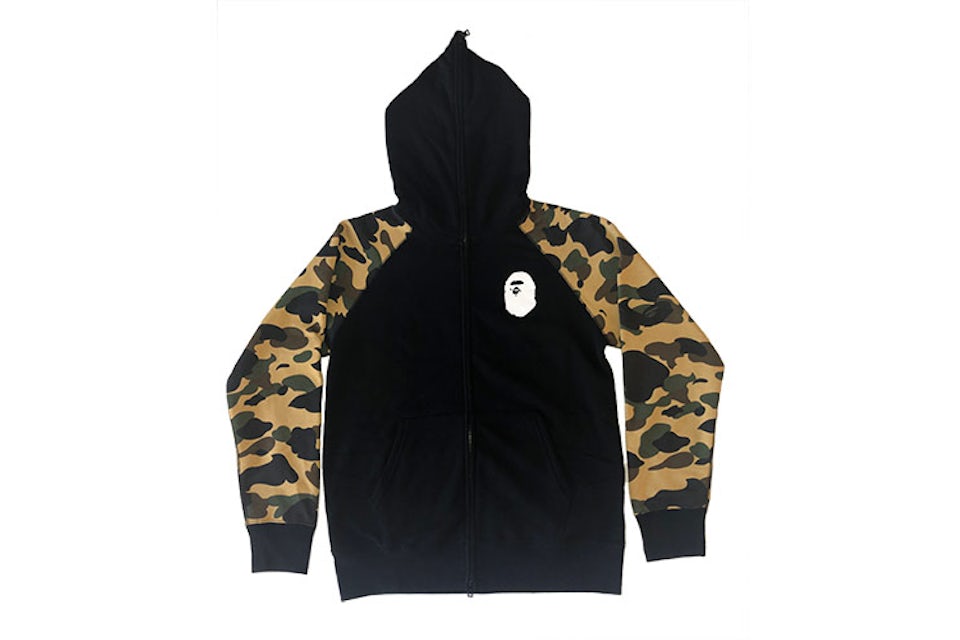 Bape shark 2025 hoodie gold