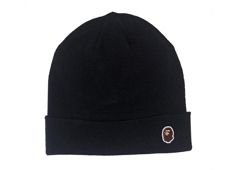 bape beanie black