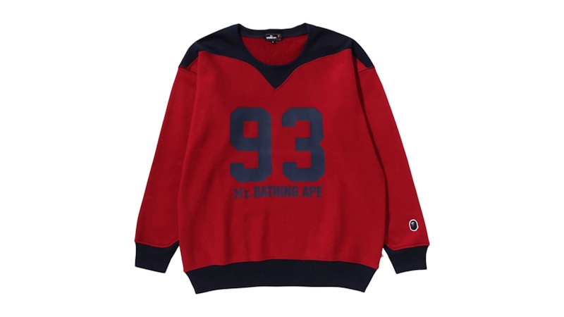 BAPE Pullover Sweatshirt Red