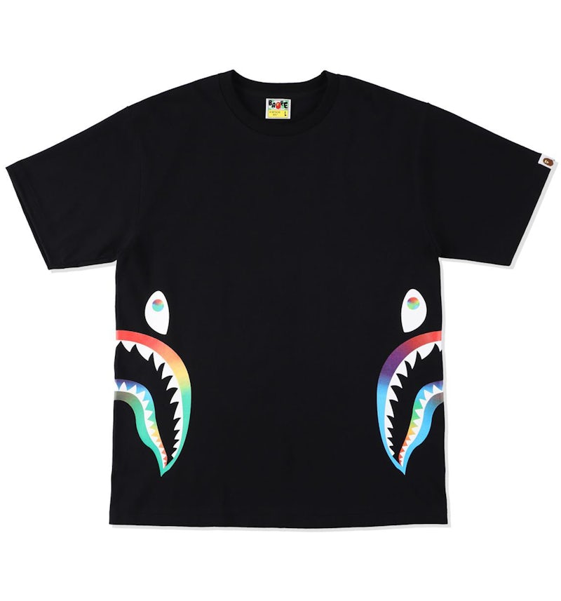 BAPE Rainbow Side Shark Tee (SS21) Black Men's SS21 US
