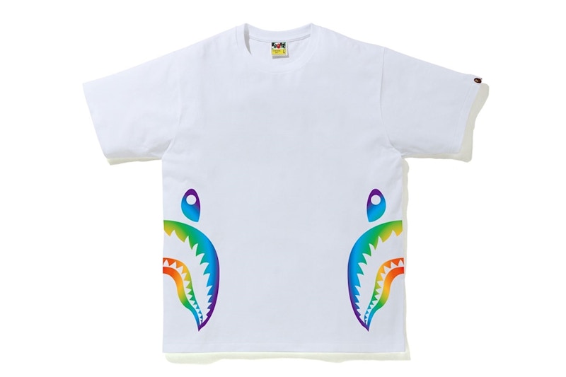 bape rainbow shark tee