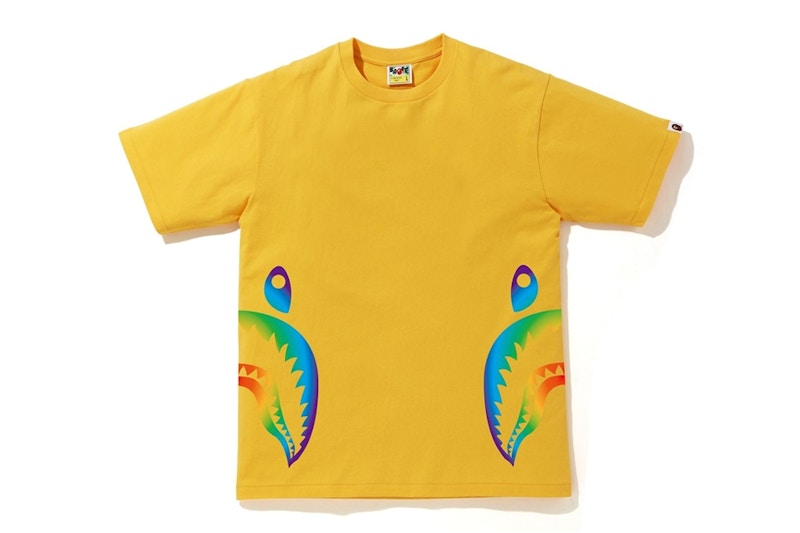 bape rainbow shark tee