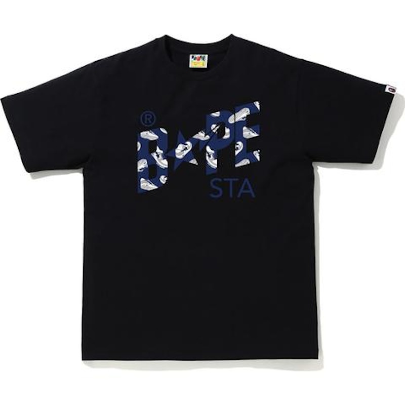 BAPE Random STA Logo Tee Black/Navy