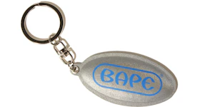 BAPE Reflective Keychain Silver