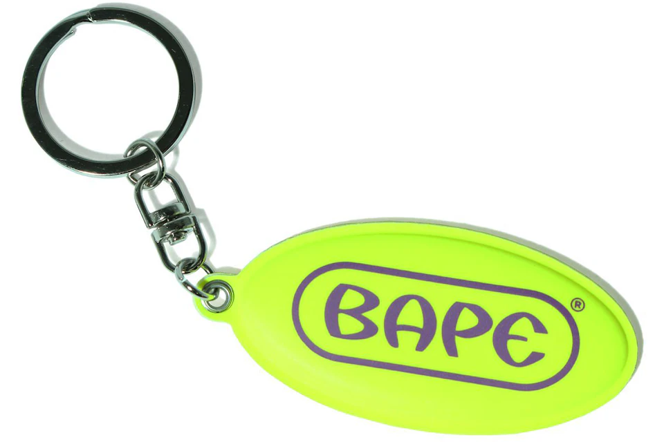 BAPE Reflective Keychain Yellow