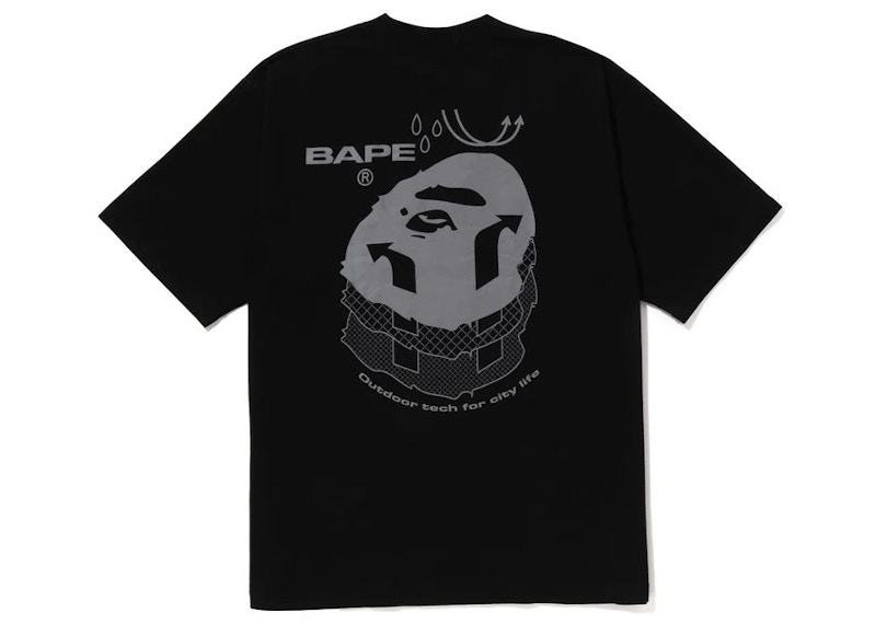 BAPE Reflective Print Tee Black Men's - SS23 - US