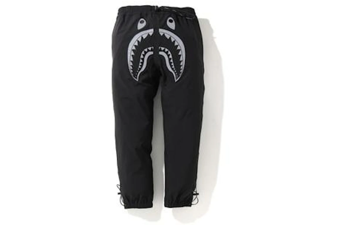 BAPE Reflective Shark 2Layer Pants Black
