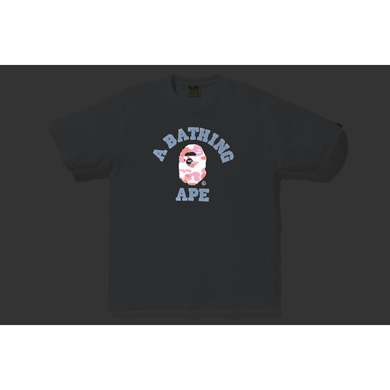 BAPE Reflector ABC College Tee Black/Pink
