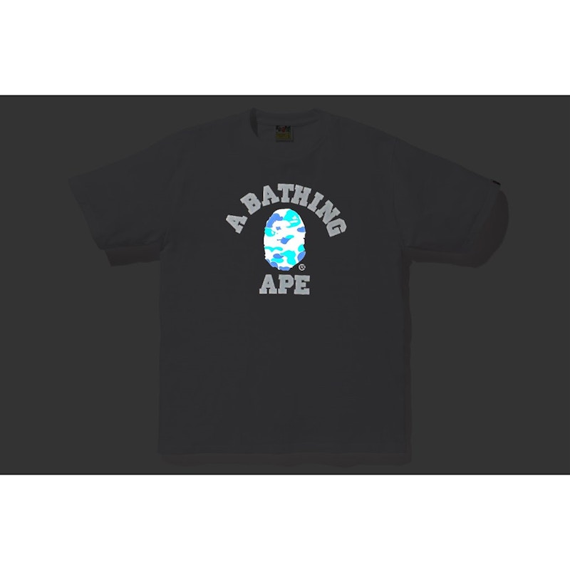 BAPE Reflector ABC College Tee White/Blue