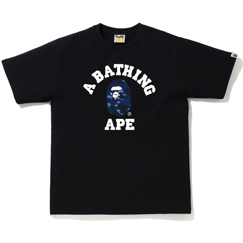 navy bape t shirt