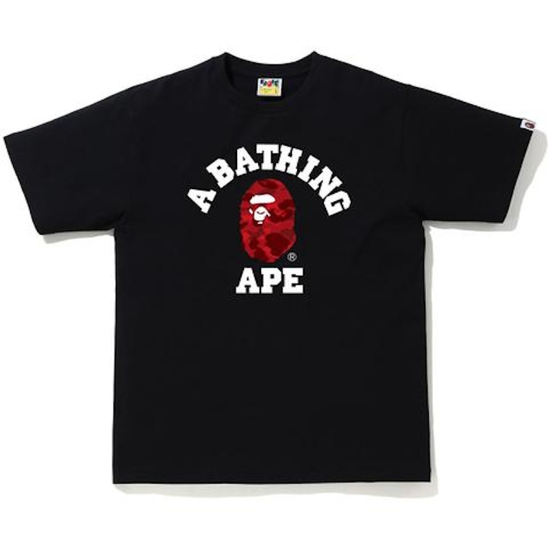 black and red bape shirt