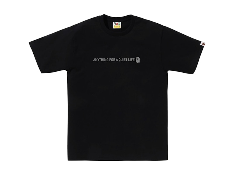 BAPE Reflector Equipment Center Logo Tee Black Men's - SS25 - US BAPE Reflector Equipment Center Logo Tee Black Men's - SS25 - US