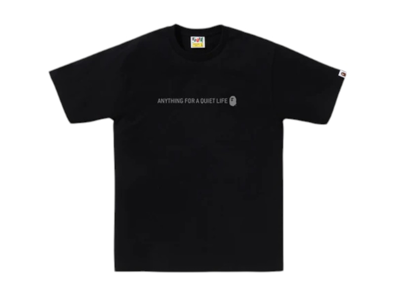 【A BATHING APE】REFLECTOR INDUSTRIAL LOGO TEE /Tシャツ A BATHING APE® logo-print Cotton T-shirt | White | FARFETCH