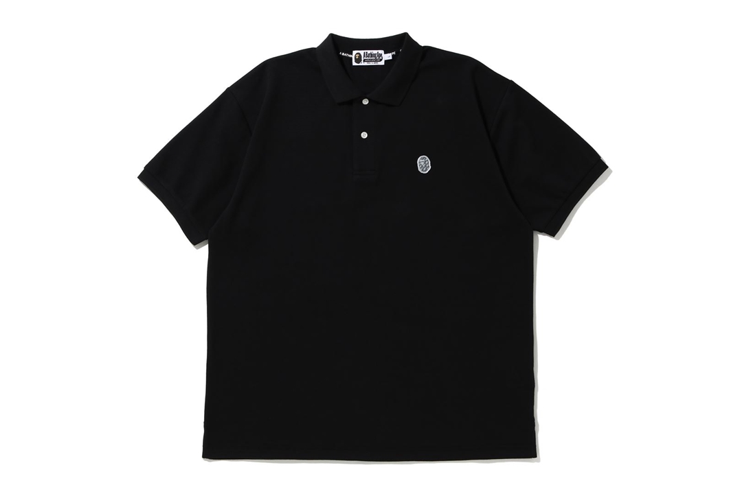 BAPE Relaxed Ape Head One Point Polo Black Men's - SS20 - US