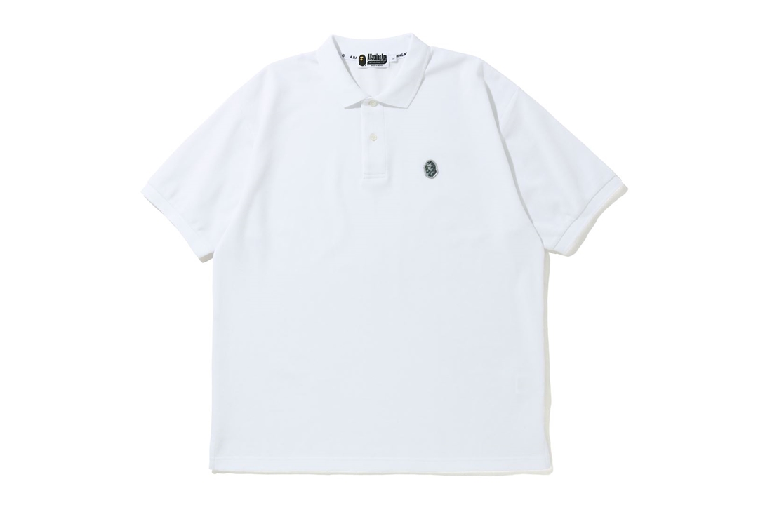 BAPE Relaxed Ape Head One Point Polo White Men's - SS20 - US