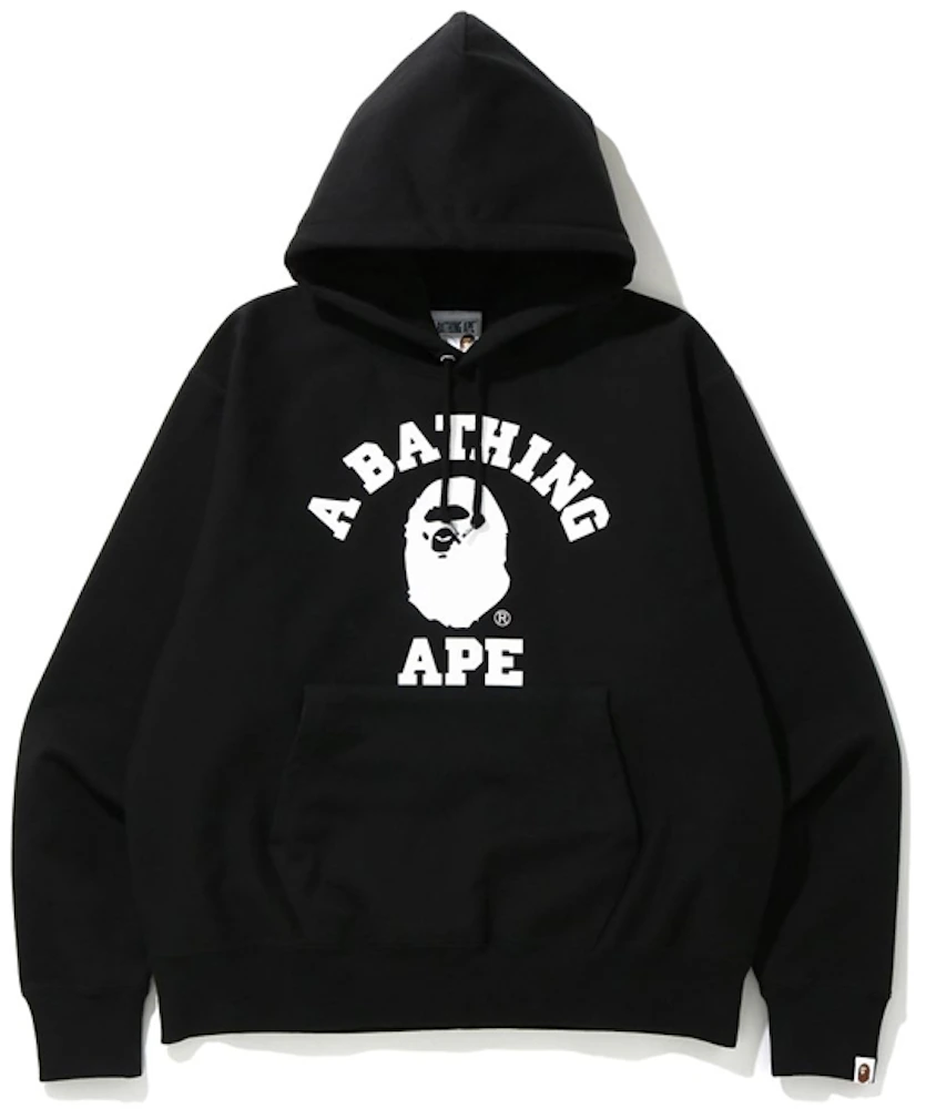 BAPE Relaxed Classic College Pullover Hoodie Black Men's - SS20 - US