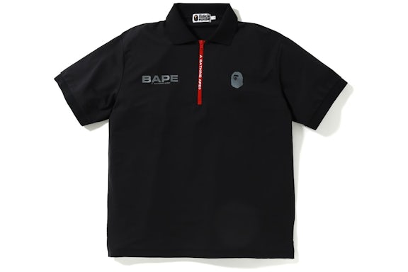 BAPE Relaxed Jersey Polo Black
