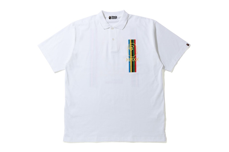 BAPE Relaxed Line Polo White Men's - SS20 - US