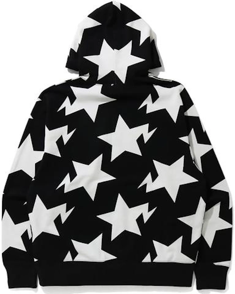 BAPE Relaxed STA Pattern Pullover Hoodie Black Men's - FW20 - US