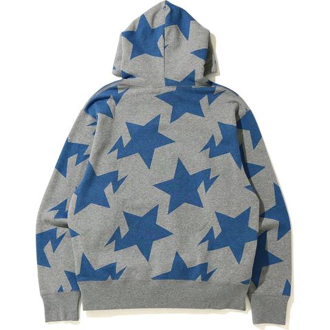 BAPE Relaxed STA Pattern Pullover Hoodie Gray Men's - FW20 - US