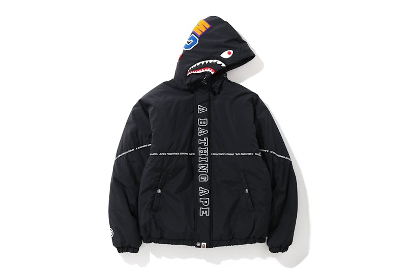 BAPE Relaxed Shark Hoodie Jacket Black Men s SS20 US