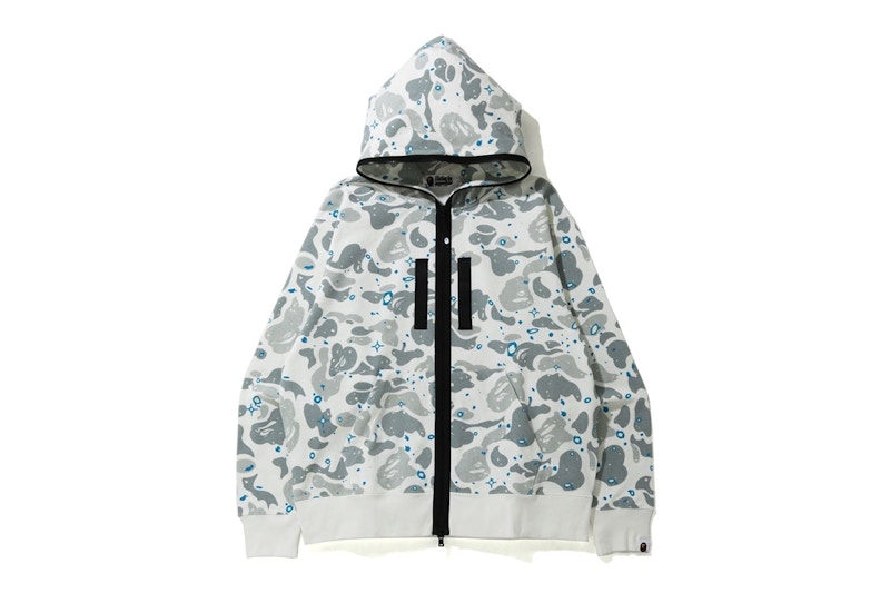 Bape space camo 2024 full zip hoodie