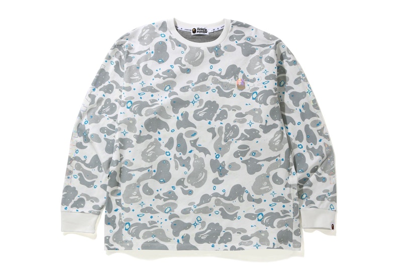 BAPE Relaxed Space Camo LT Tee White Men's - SS20 - US