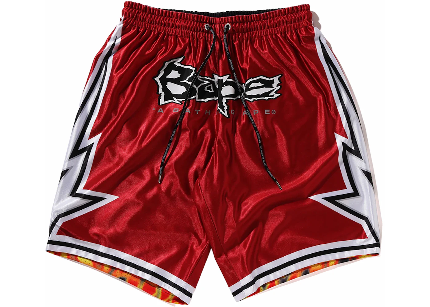 BAPE Reversible Basketball Shorts Red Men's SS24 US
