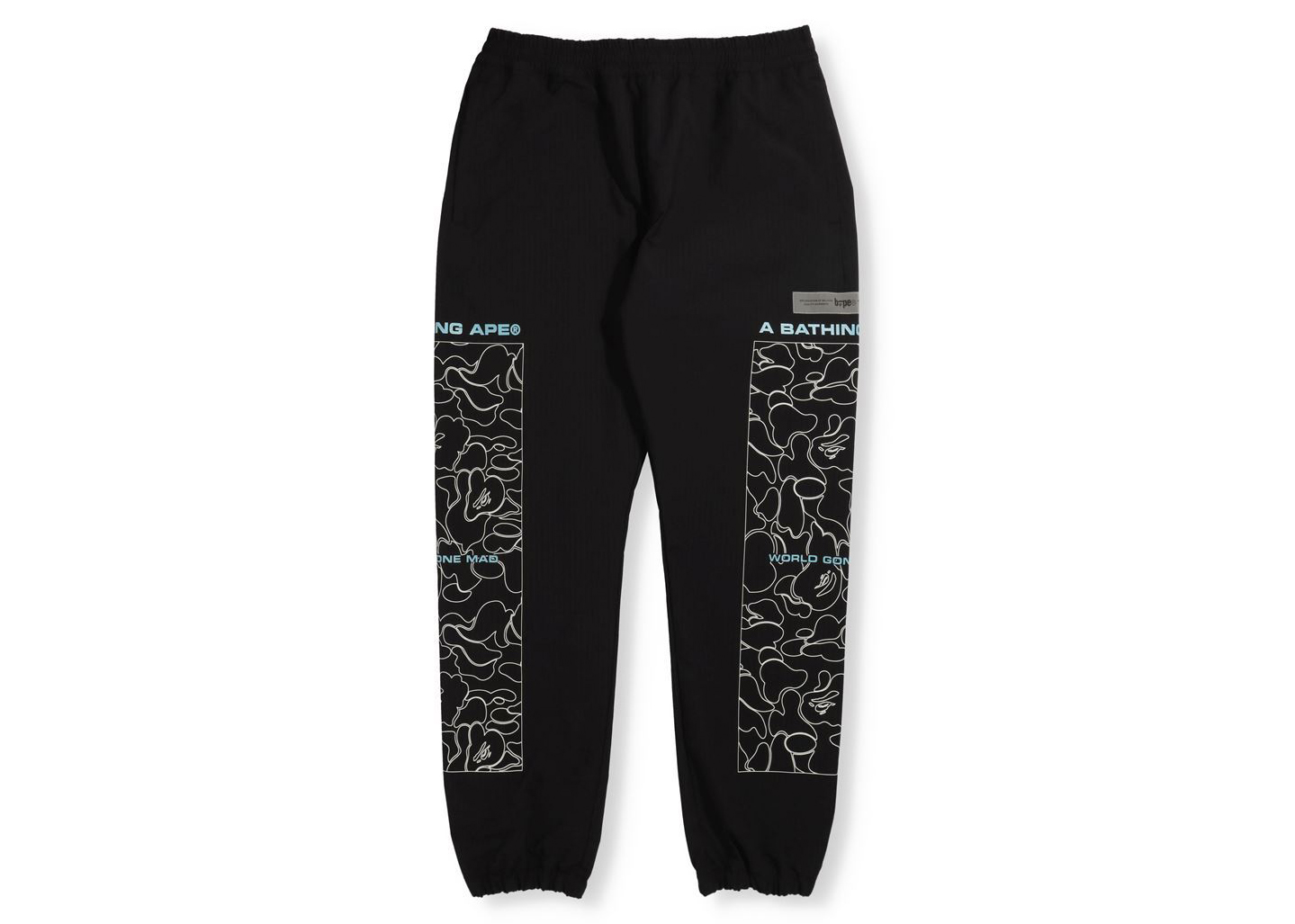 Pre-owned Bape Rip Stop Track Pants Black | ModeSens