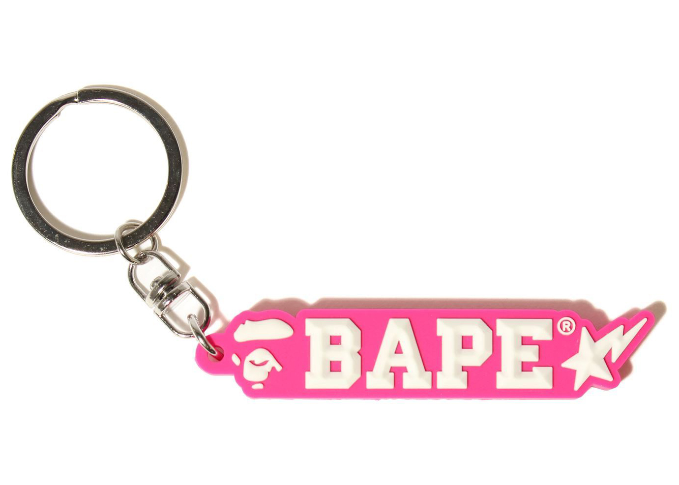 BAPE Rubber Keychain Pink Men's - FW21 - US