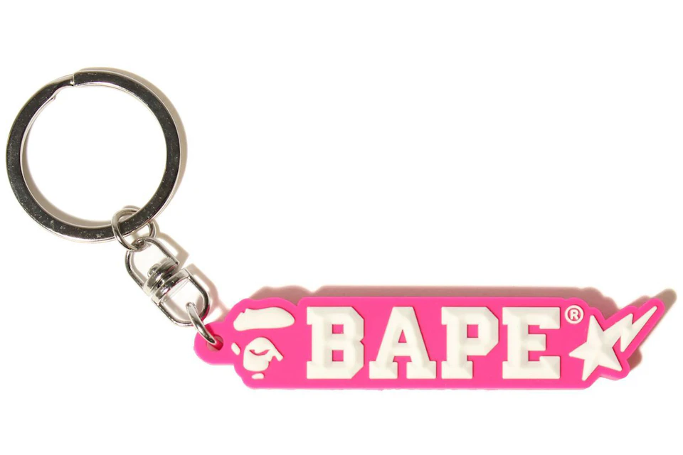 BAPE Rubber Keychain Pink