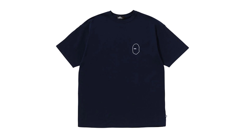 BAPE S/S Print 3 Tee Navy