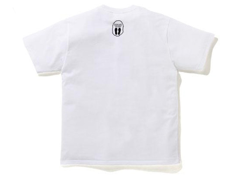 BAPE SOCIAL DISTANCE Shark Figure Tee White Men's FW20 US