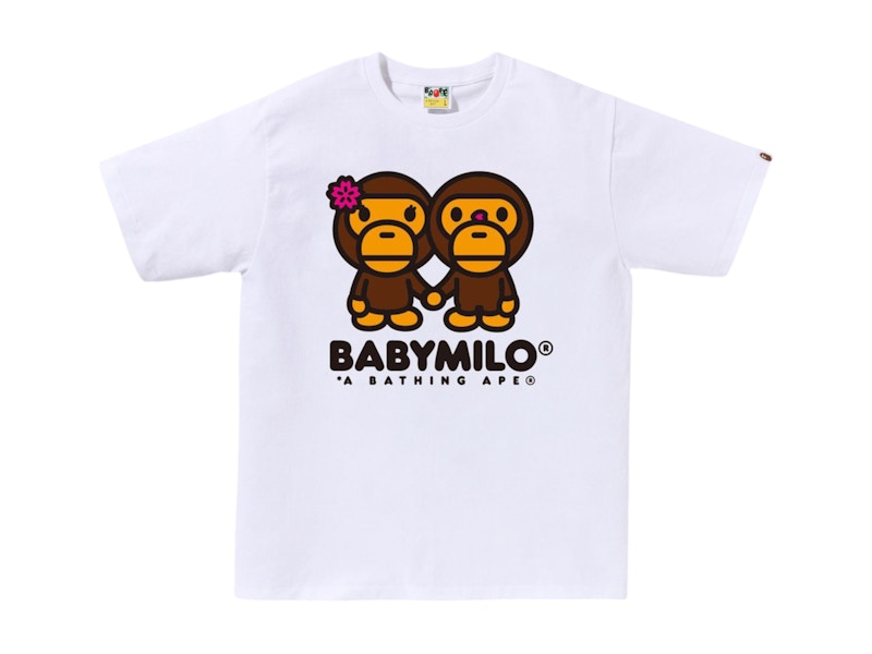 BAPE Sakura Baby Milo Tee (SS25) White Men's - SS25 - US