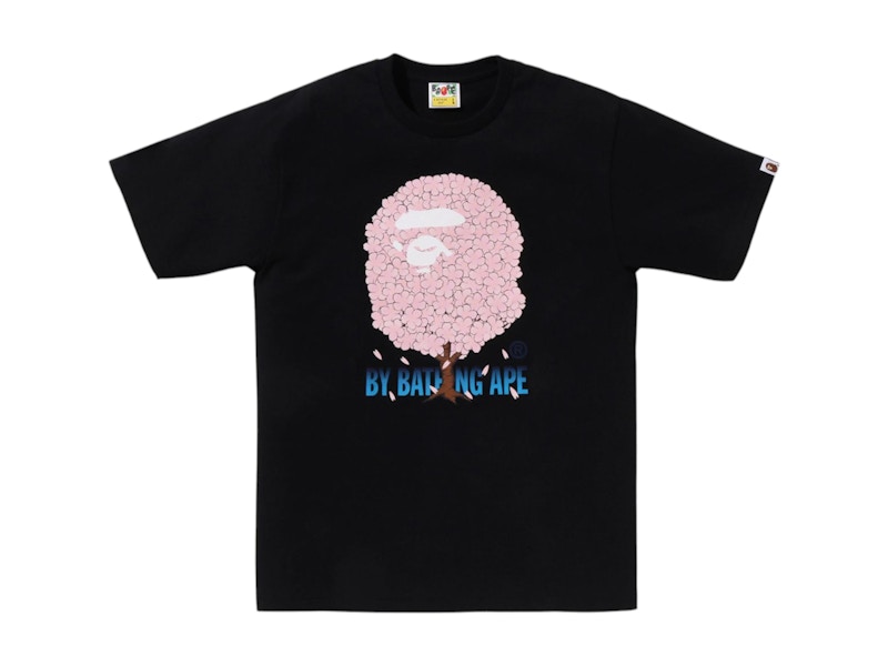 Pre-owned Bape Men's  Sakura By Bathing Ape I Tee Shirt In Black