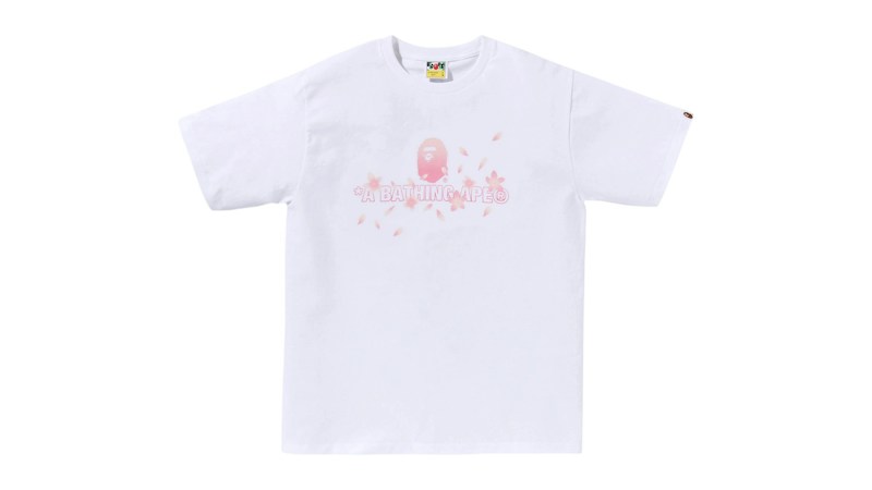 BAPE Sakura Logo Tee (SS26) White