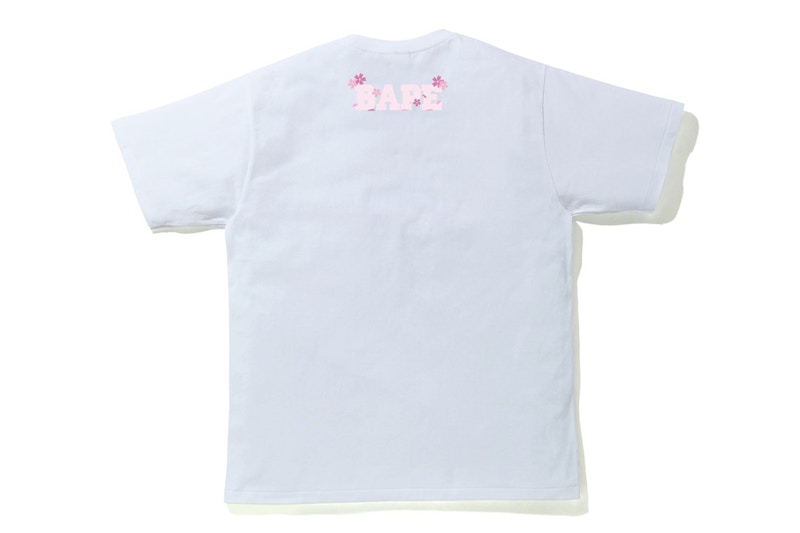 BAPE Sakura Photo Ape Head Tee White Men's - SS20 - US