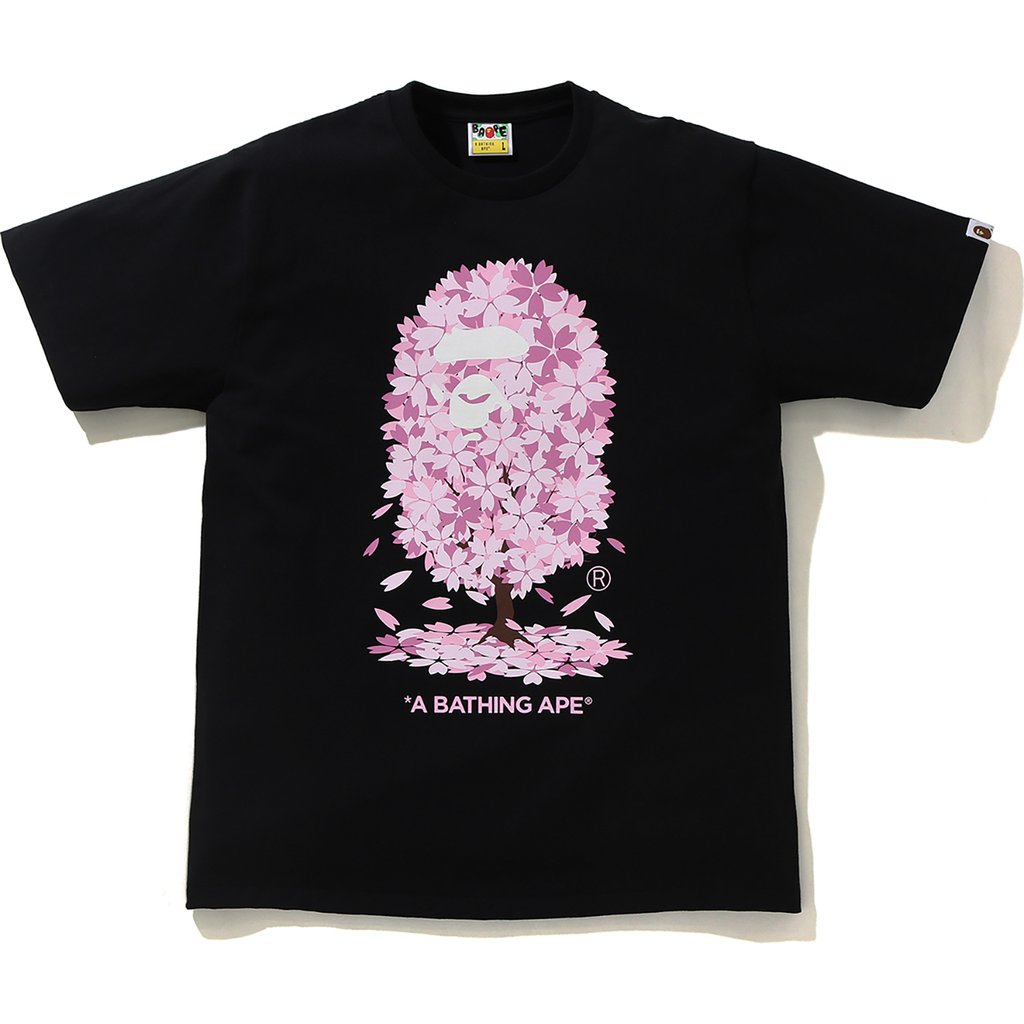 【純正安い】XS サイズ A BATHING APE BAPE SAKURA TEE ピンク Tシャツ/カットソー(半袖/袖なし)