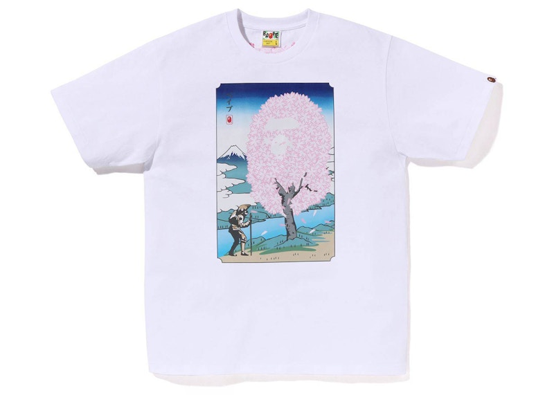 BAPE Sakura Tree Tee White Men's - SS20 - US